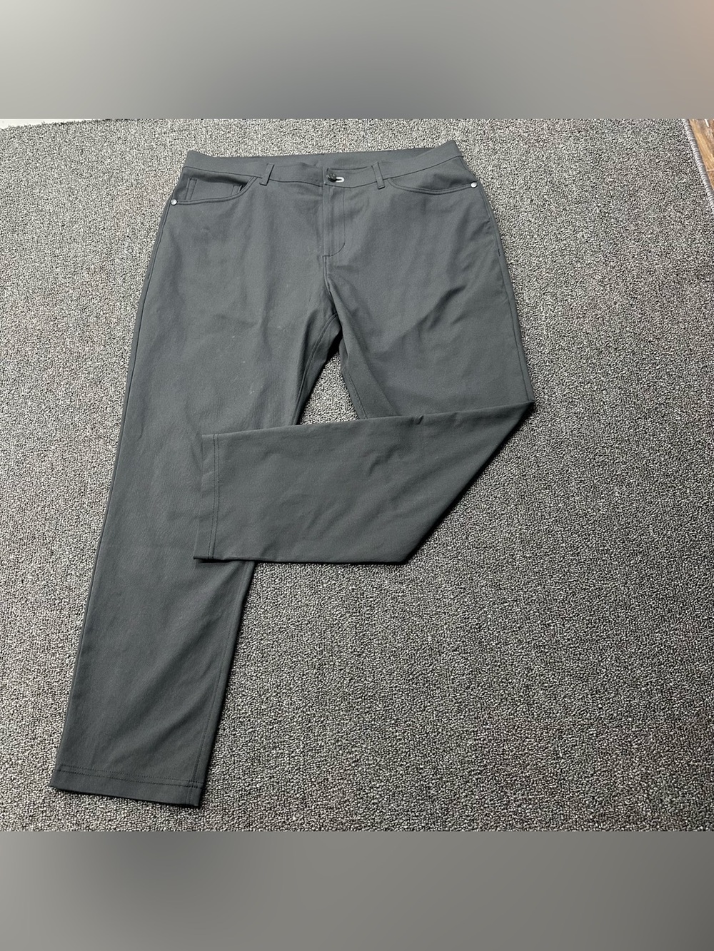 Public Rec Pants Mens 36x30 Black Stretch 5 Pocket Straight Chino Casual Golf